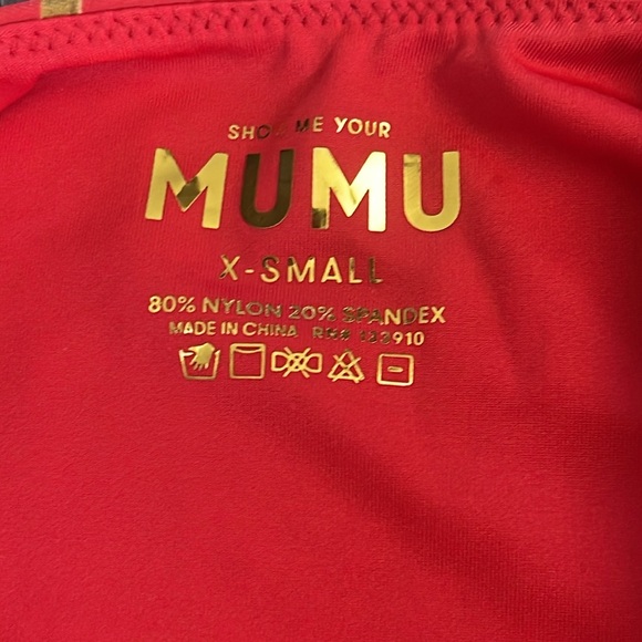 Show Me Your MuMu Red Italia Off the Chain Bathing Suit - Picture 11 of 16